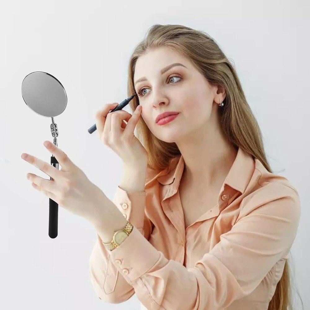 4 Pack Telescoping Inspection Mirrors Flexible Adjustable