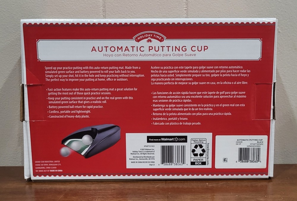 Automatic Putting Cup Battery-Powered Indoor Golf Training Aid TESTED