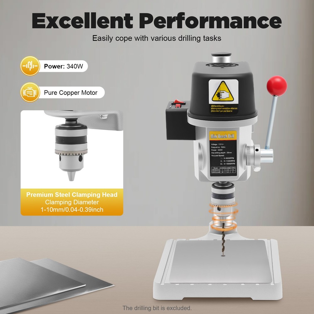 Bench Small Benchtop Drill Press Portable Drill Press Electric Mini Drill Press