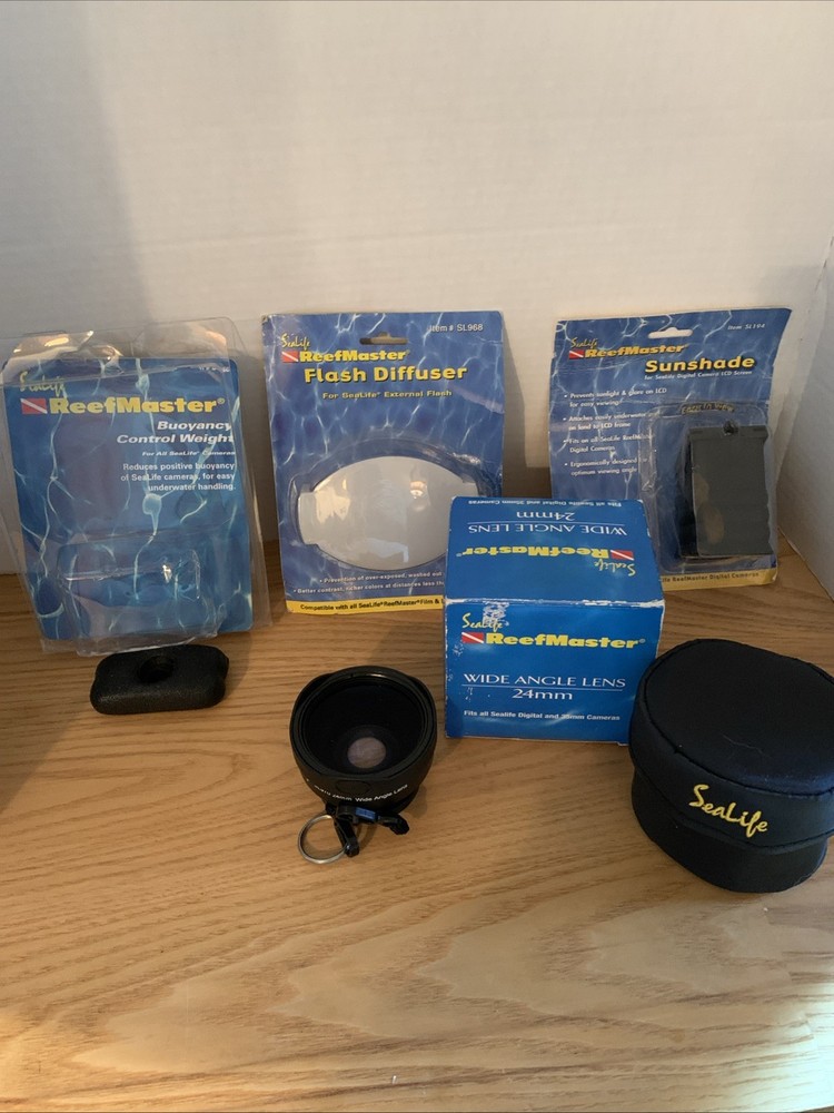 SEALIFE  Reef Master Wide Angle Lens 24 mm, Control Weight, Flash Diffuser +
