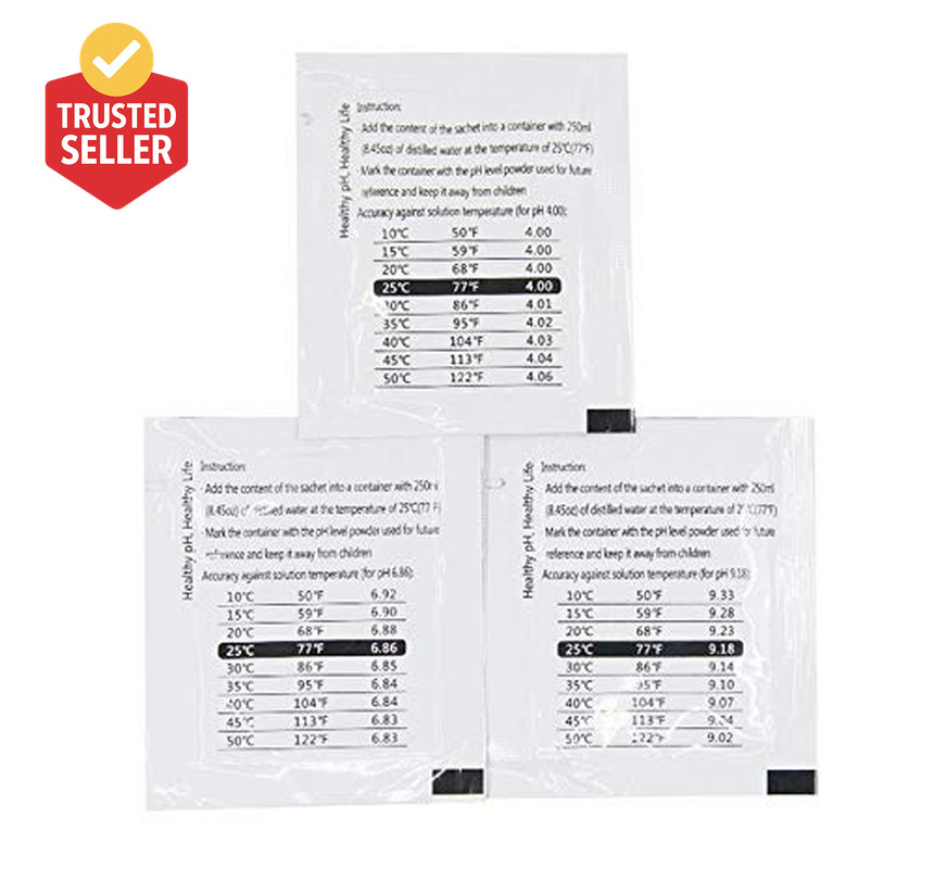 18 Pack Ph Calibration Solution Powder 6.86/4.00/9.18, Ph Buffer Calibration Sol