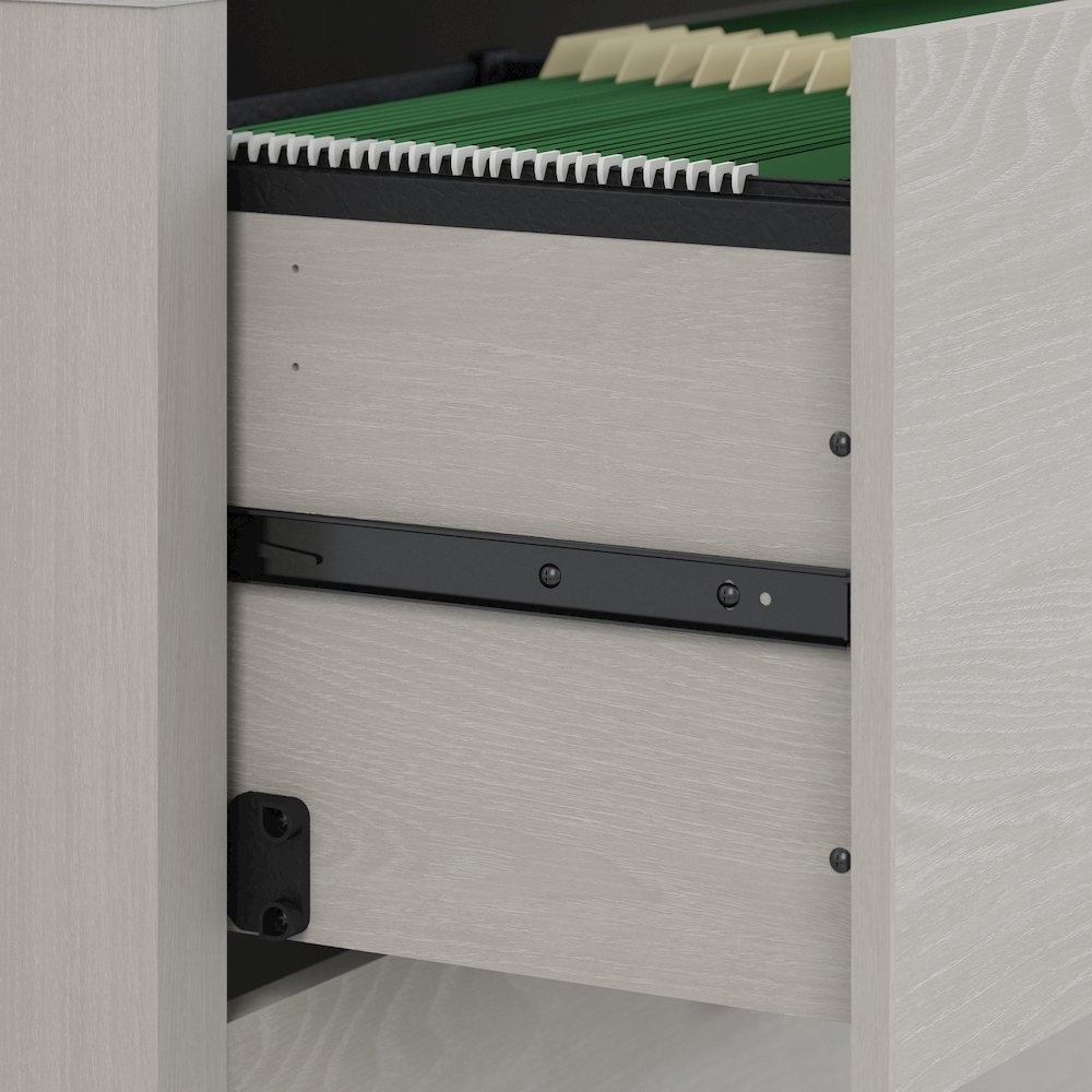 Echo L Shaped Desk with Mobile File Cabinet