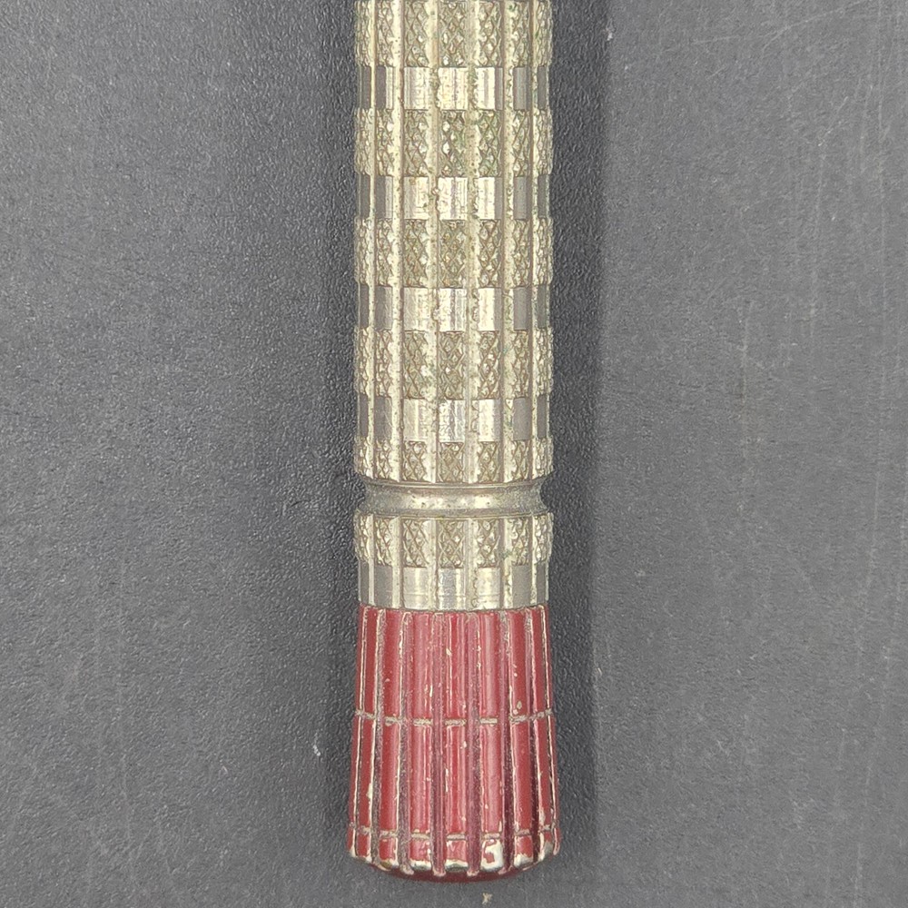 Vintage 1956 Gillette Super Speed Red Tip DE TTO Razor Date Code B2