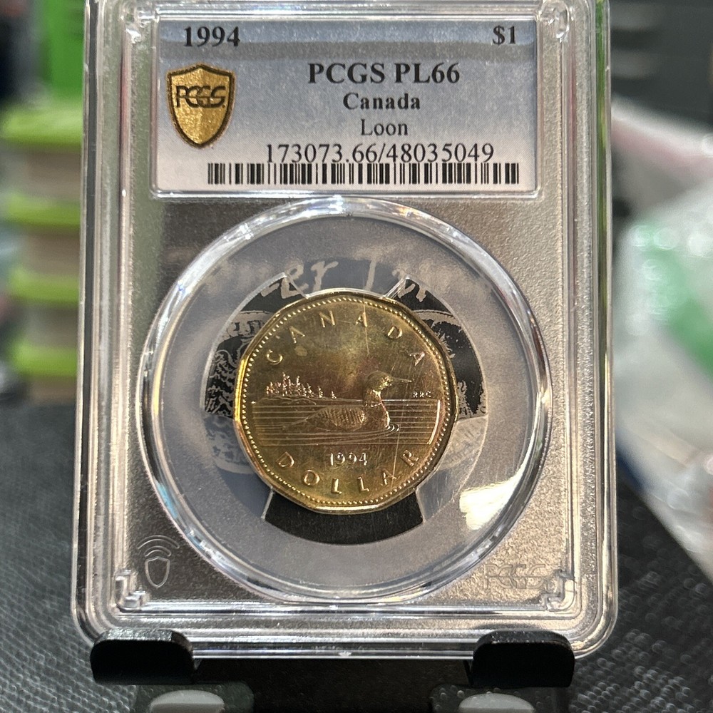 1994 Canada loon PCGS PL66 Toned Top 10 Pop