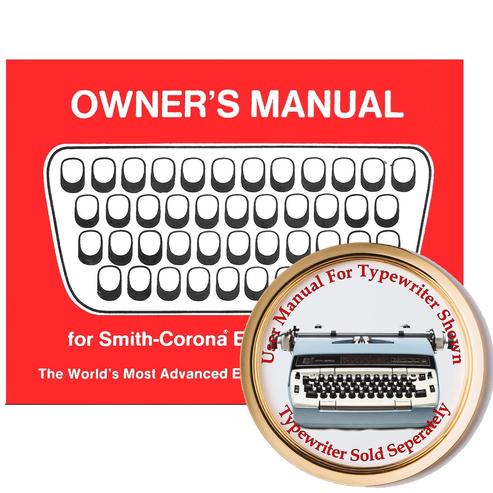 Smith Corona Electra 120 Typewriter Owner's User Instruction Manual Guide