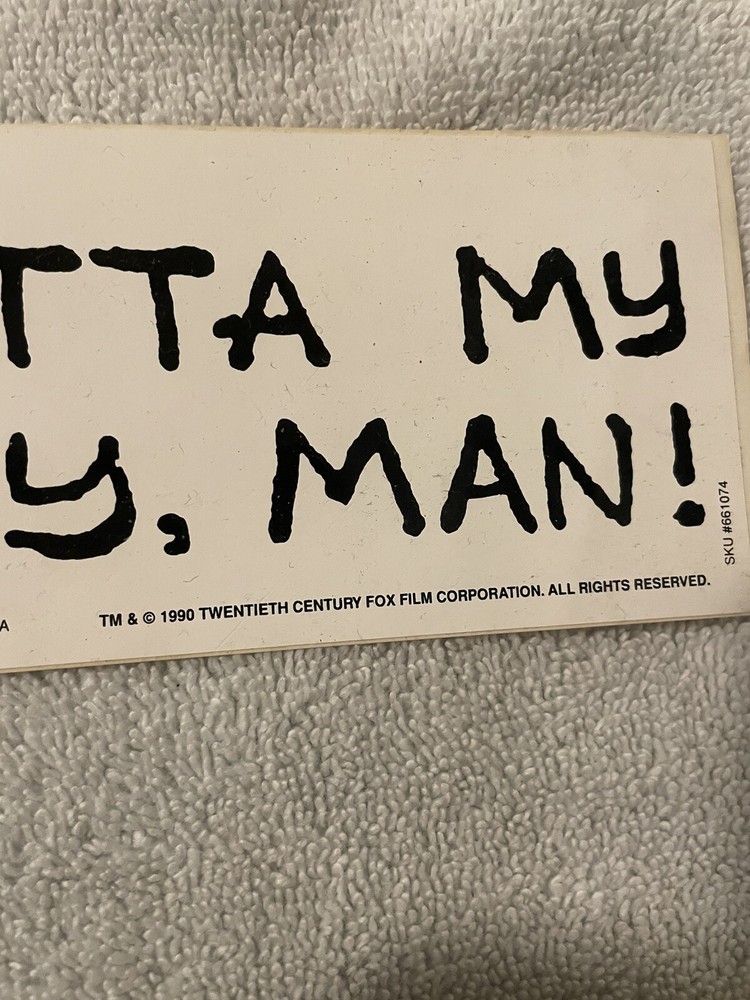 THE SIMPSONS 1990 BUMPER STICKER