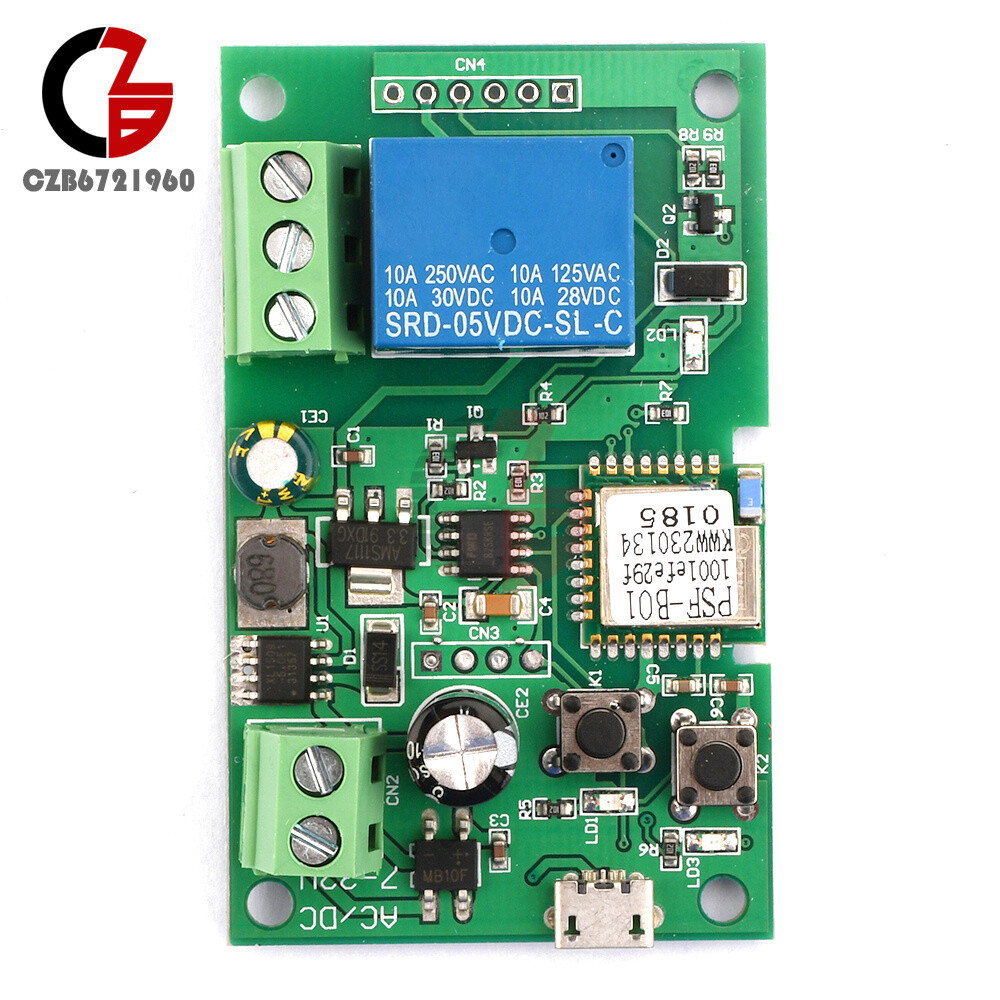 DC 5-12V Self-locking WiFi Wireless Smart Switch Home Relay Module