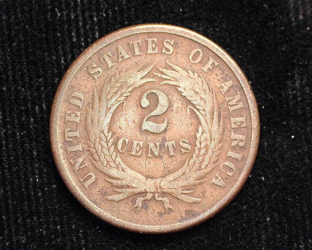 HS&C: 1865 Two Cent Piece Filler - US Coin