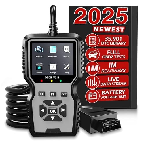 V519 OBD2 Diagnostic Scanner Tool - Vechicle Check Engine Light Code Grey