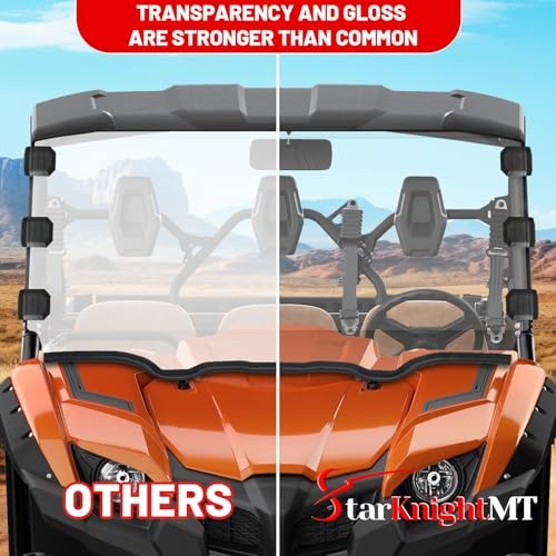 Viking Full Windshield Scratch Resistant Front Windshield Compatible with