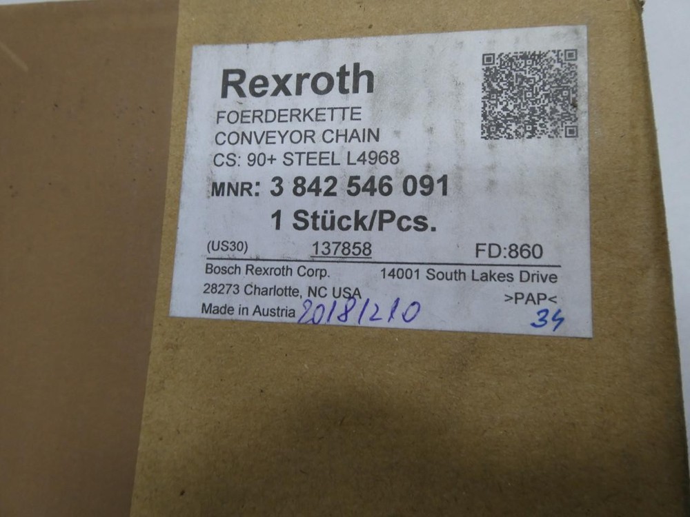 Rexroth 3842546091 Conveyor Chain