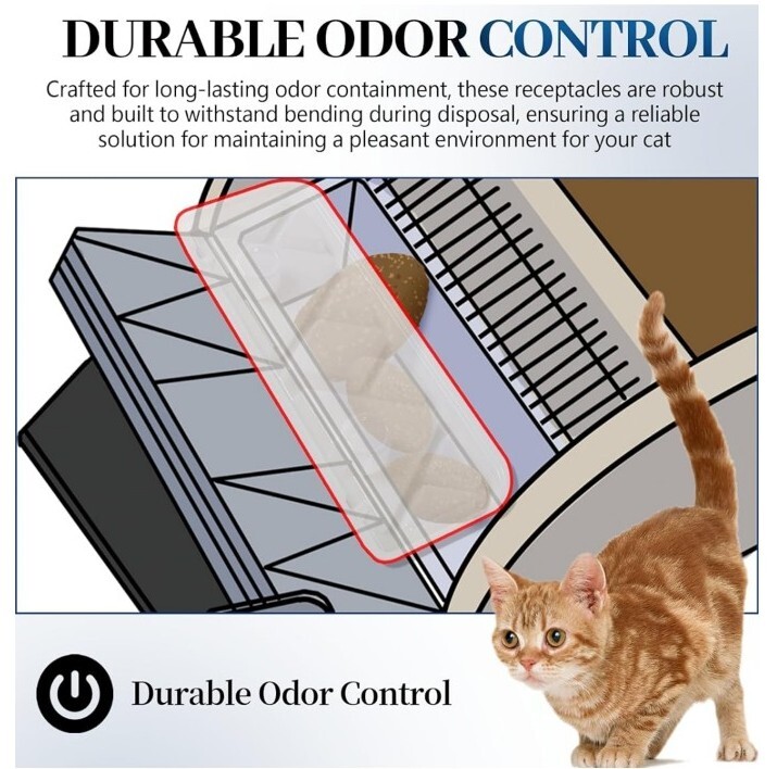 Vikos 20 Pack Litter Box Waste Receptacles