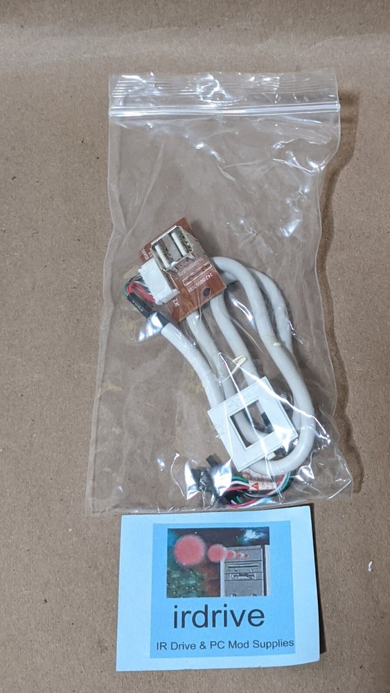 NEW Front Panel 2x USB, Audio, MIC, PCB Board w/ Clip Connector Cable