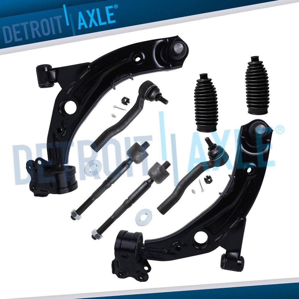 8pc Front Lower Control Arm Tierods for 2007 2008 2009 2010 2011 2012 Mazda CX-7