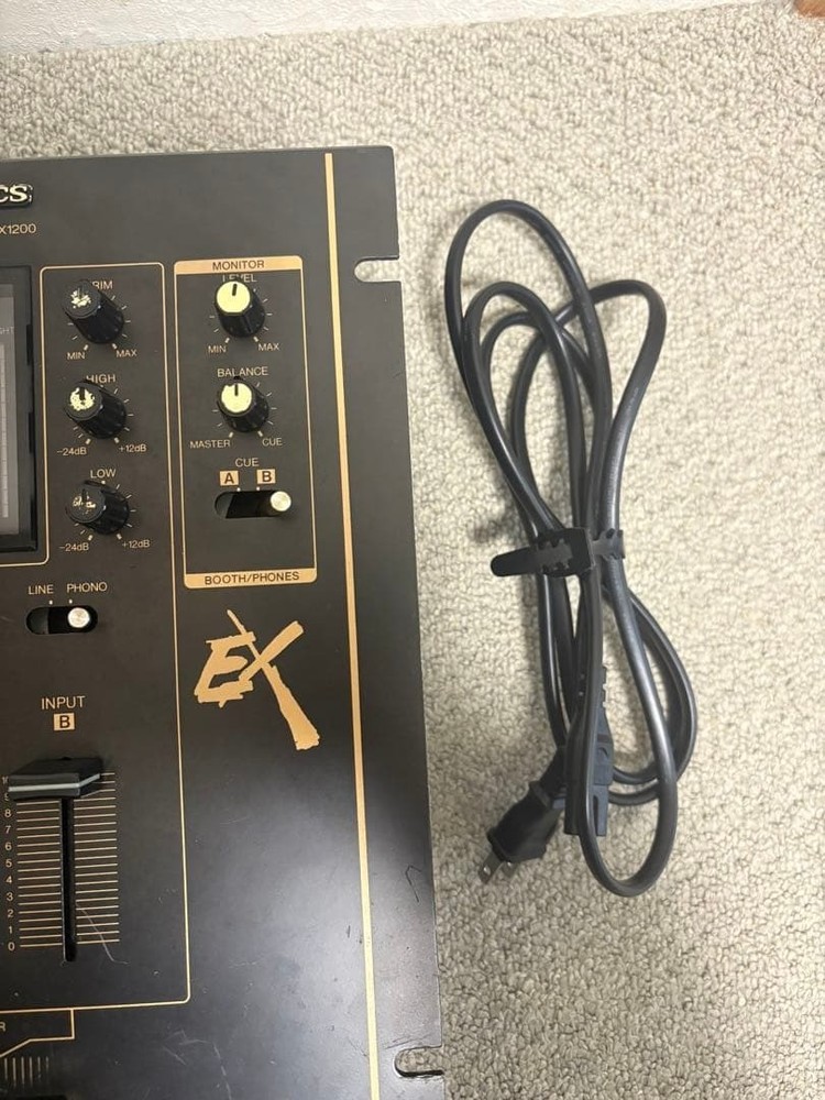 Technics SH-EX1200 DJ Mixer Crossfader Vintage Tested Partial Issue