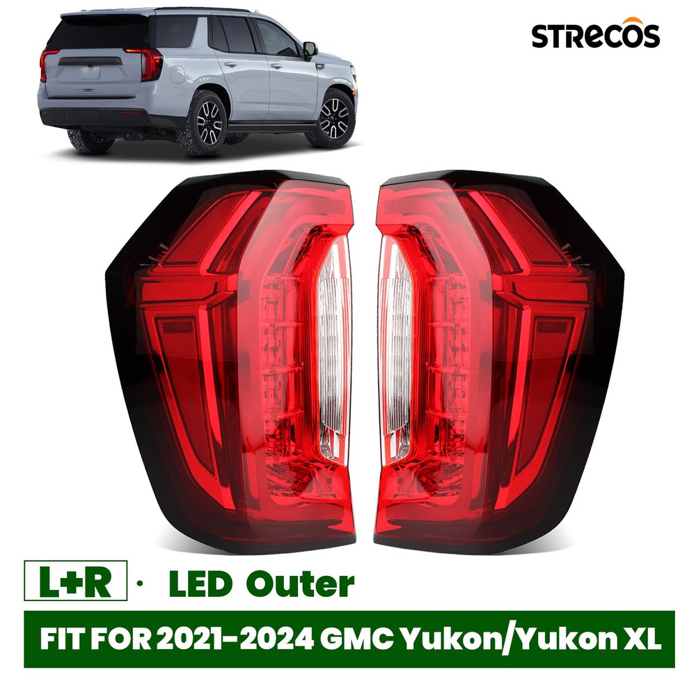 For 2021-2024 GMC Yukon& Yukon XL LED  Brake Lamp Outer Tail Light Pair LH&RH