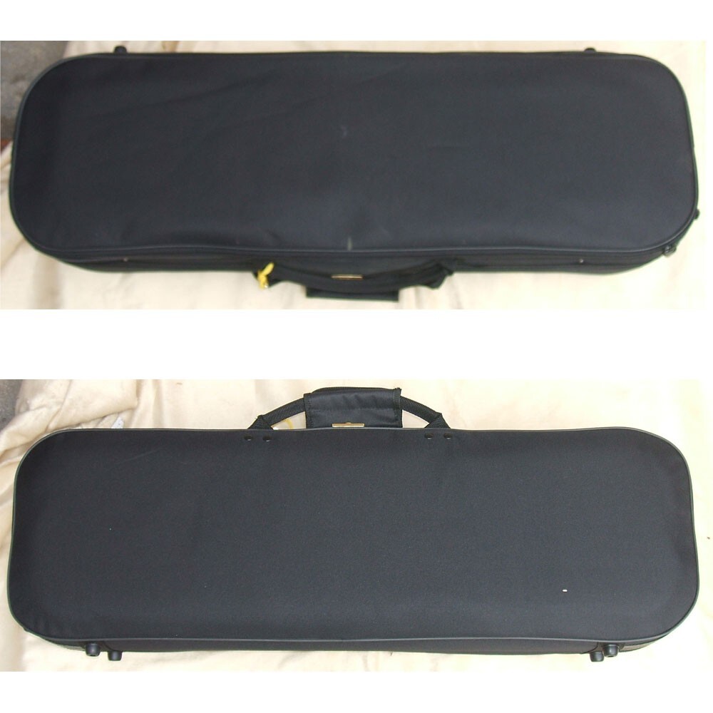 4/4 Violin Case light weight Strap 2 Bow Holders Strap Locker Full Size
