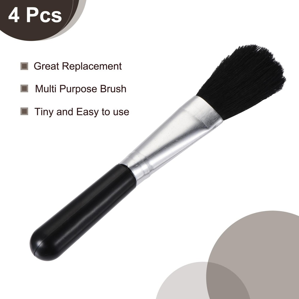 4Pcs Computer Cleaning Brush Tools Soft Bristle with 4.7 Inch Plastic Handle
