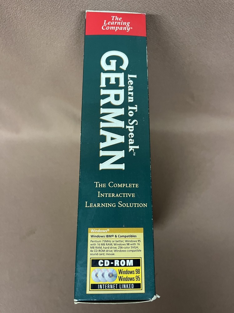 Learn to Speak German Complete Interactive Course - New Factory Sealed