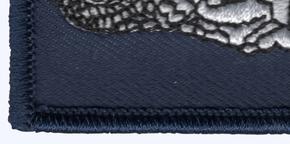 Silver Dolphins Rectangle Small Patch