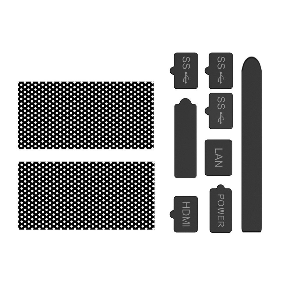 Dust Proof Mesh Filter for Xbox Series X Game Console Silicone Plugs Protector v