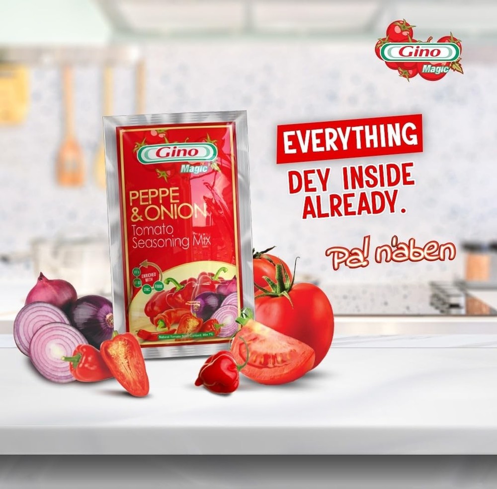 Gino tomato paste Pepper & Onion (Pack of 10)