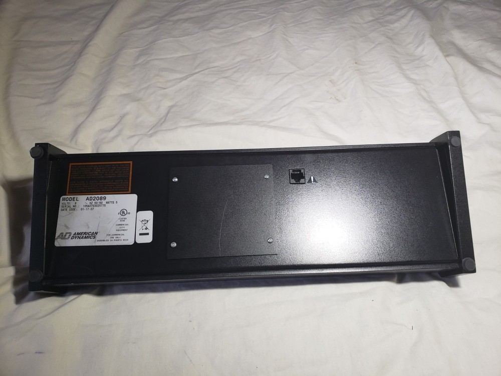 AD AMERICAN DYNAMICS AD2089 CONTROL PANEL