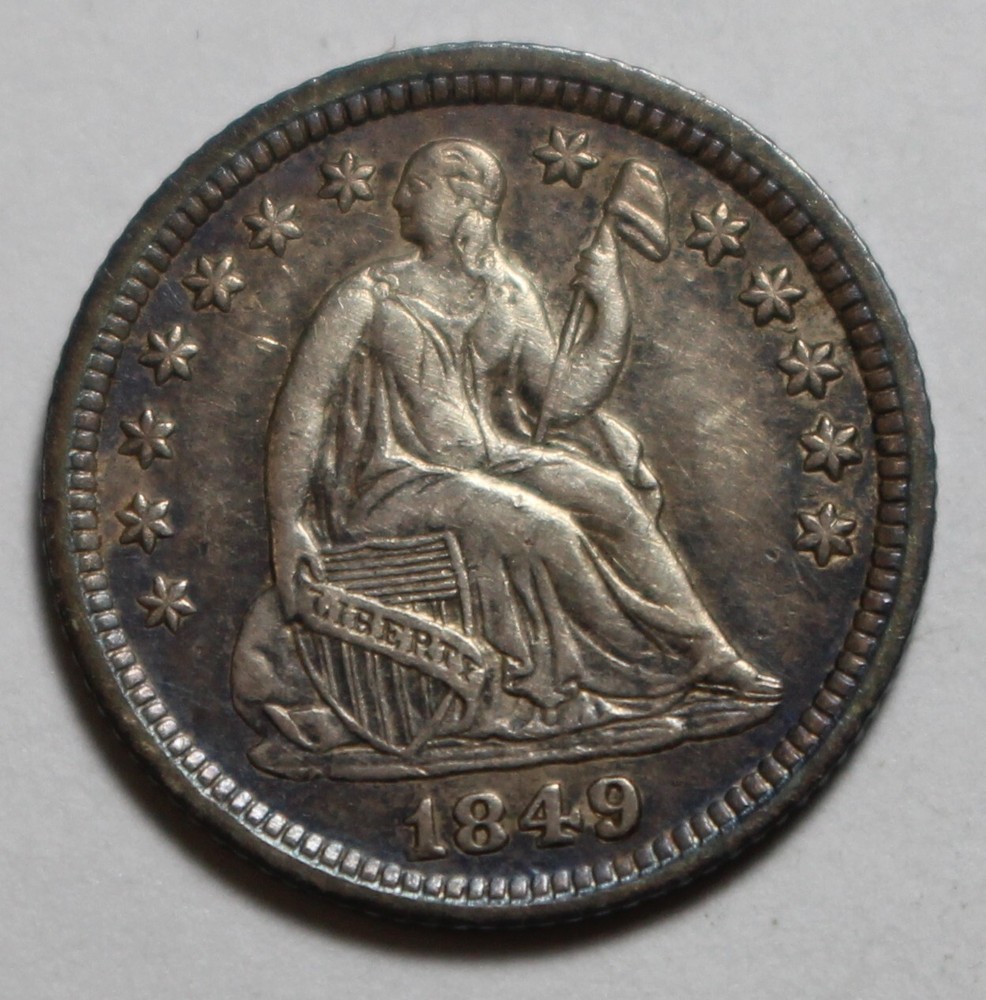 1849 Seated Half Dime M1229