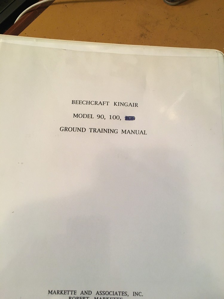 Beechcraft King Air 90 & 100 Pilot's Ground Training Manual