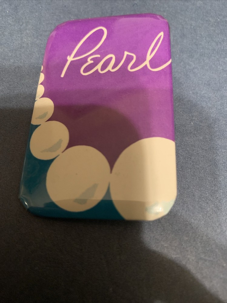 Pearl Pinback Button Advertising