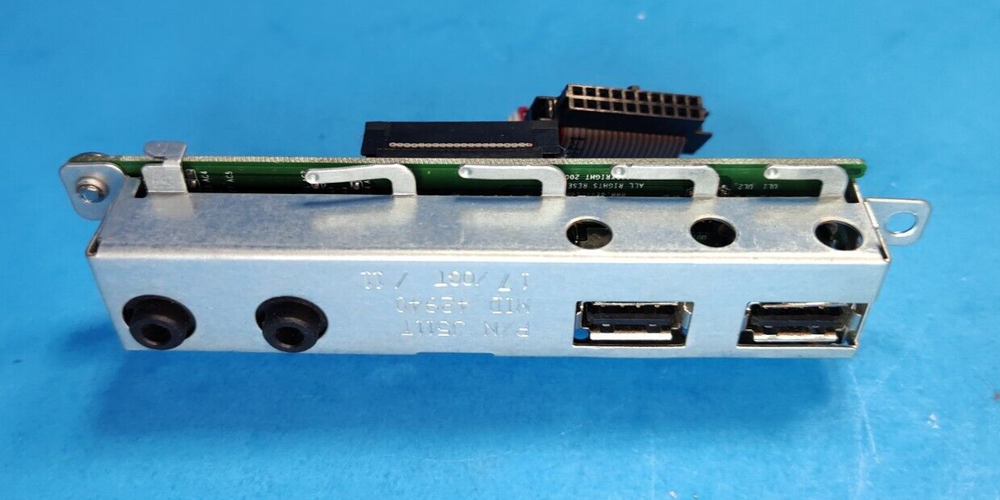 Dell OptiPlex 790 990 USFF Desktop Front USB 2.0 Port Audio Jack Panel w/Cable