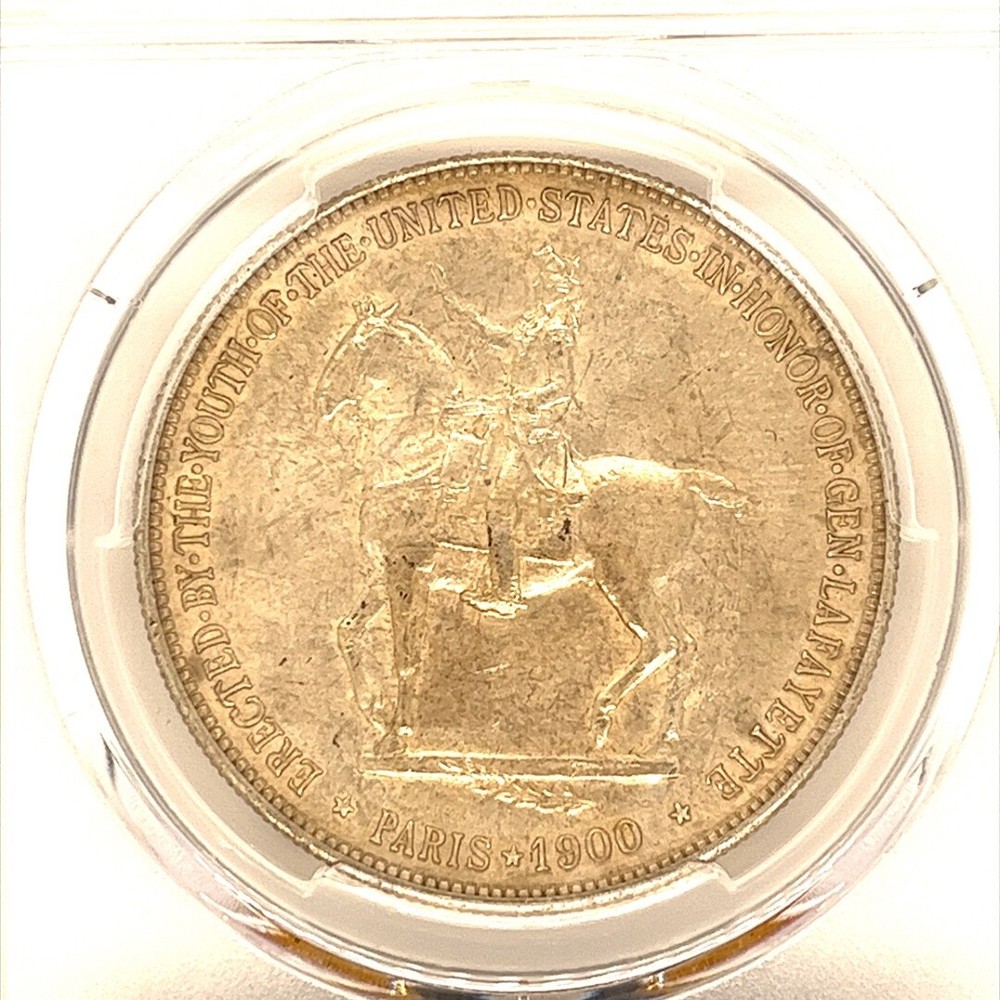 1900 LAFAYETTE Commemorative Silver Dollar Full Mint LUSTER UNC Detail