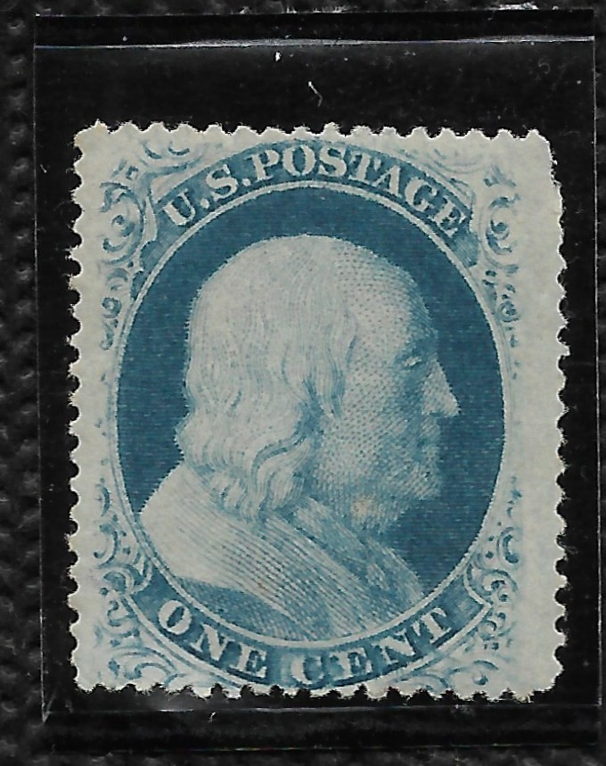 SCOTT 24  1 CENT BENJAMIN FRANKLIN SINGLE MHOG FREE SHIPPING