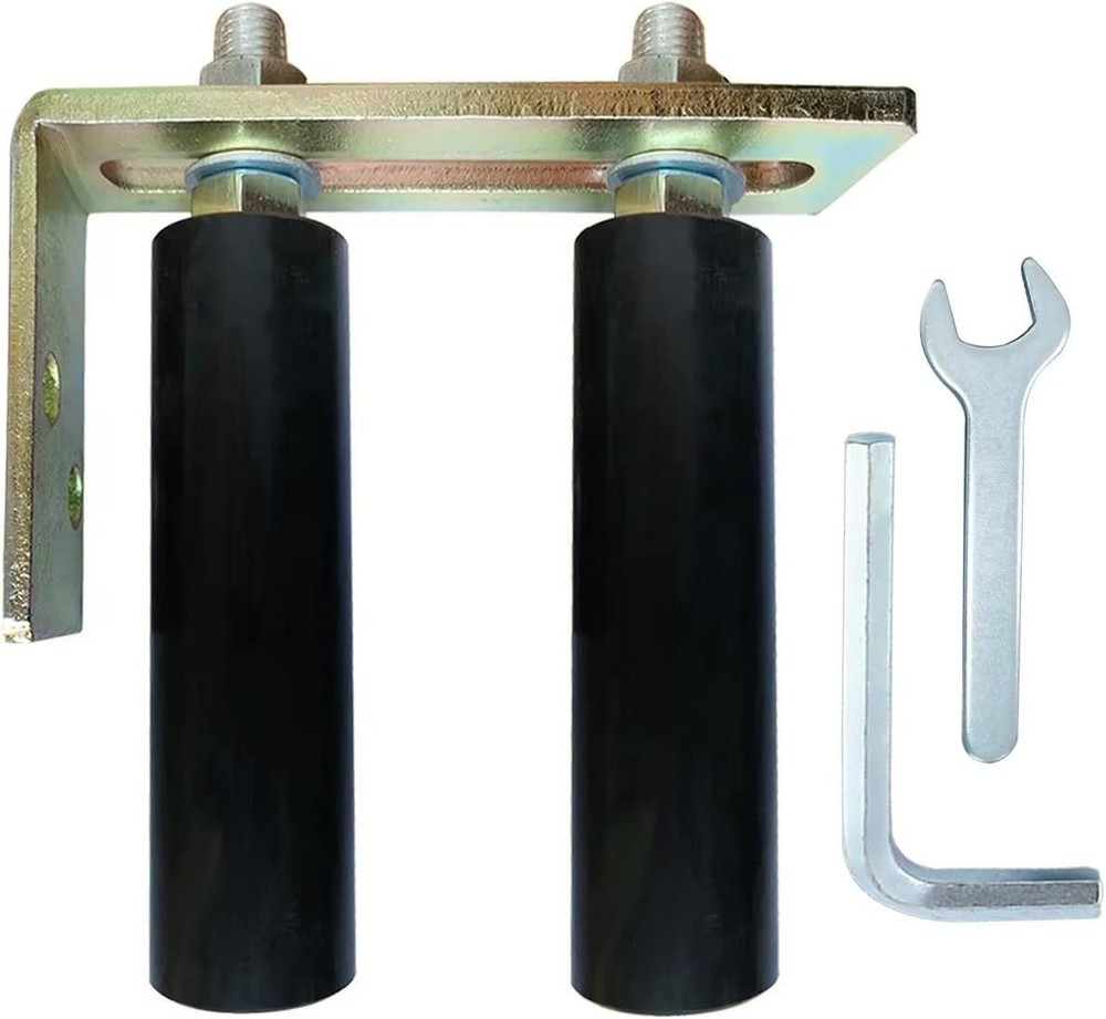 Universal 6" Heavy-Duty Slide Gate Roller with Adjustable Nylon Dual Rollers