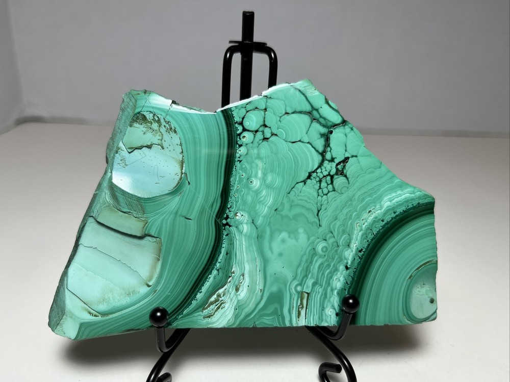 Malachite Slab With Stand