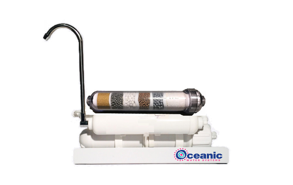 50 GPD Portable Countertop Reverse Osmosis ALKALINE Drinking Water Filter System