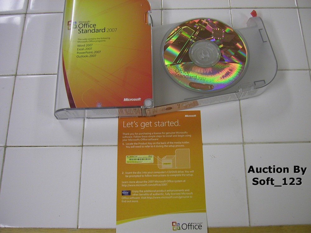 Microsoft MS Office 2007 Standard Word, Excel, PowePoint, Outlook  =NEW BOX=