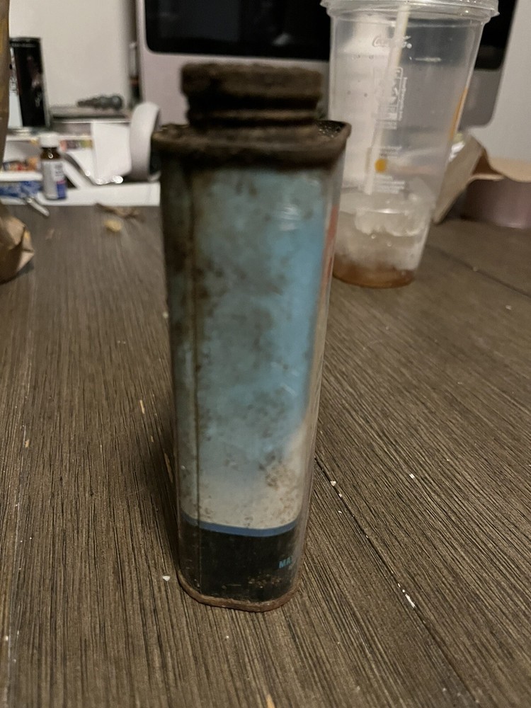 COX THIMBLE DROME AIRPLANE EMPTY GLOW FUEL CAN 1960s