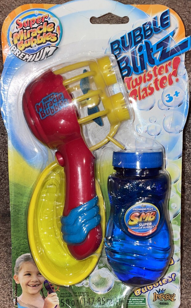 BUBBLE BLITZ TWISTER BLASTER PREMIUM MIRACLE BUBBLE BLOWER