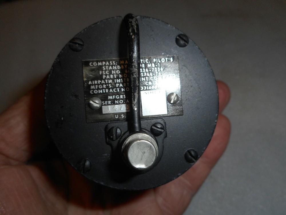 Vintage Boeing B52 Bomber Airpath Compass Gauge Army Surplus