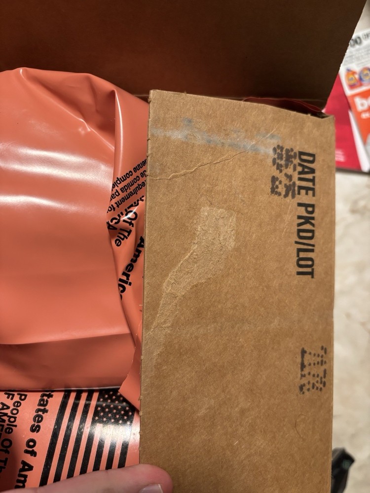Humanitarian MRE, Menu 1#, Inspection Date 06/25