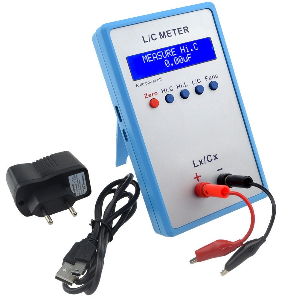 LC200A L/C Meter Handheld Inductance Capacitance Bridge LCR Table Blue Meter