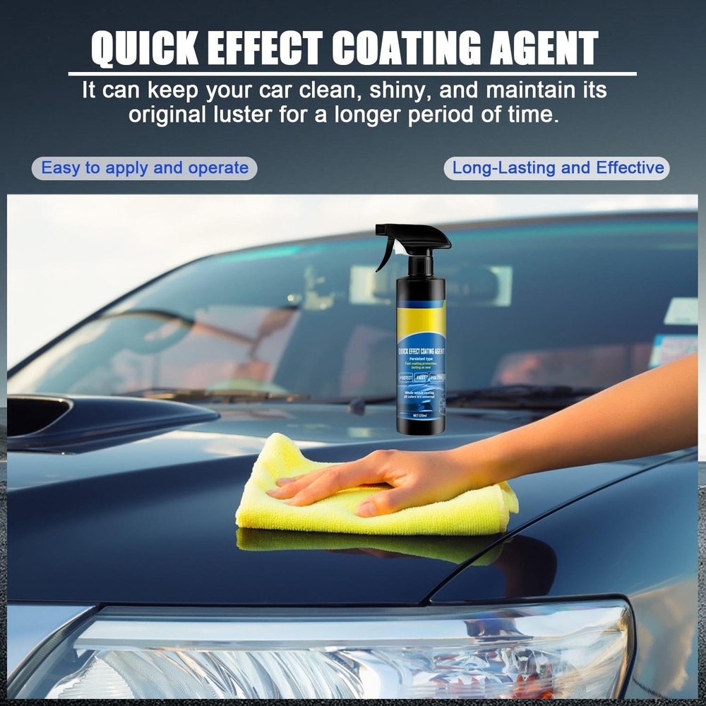 2PCS Car Coating Spray, Quick Effect Agent, Quick-Advanced Car...