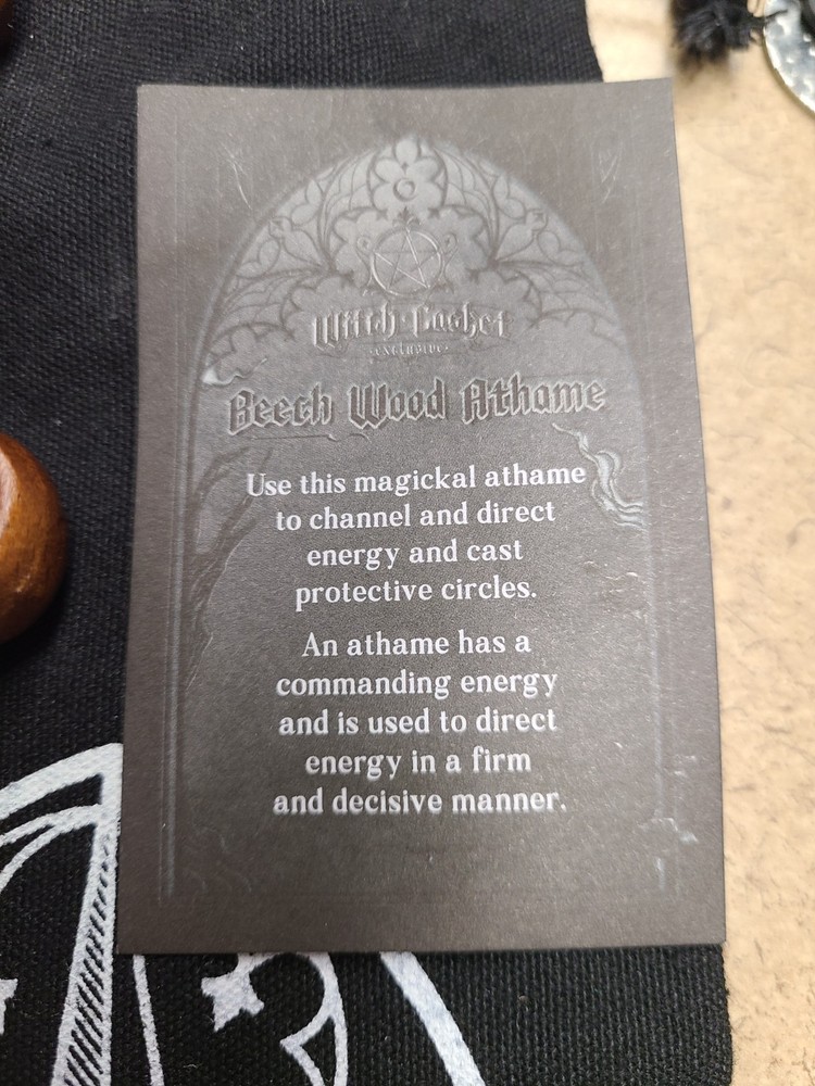 Beech Wood Athame 7"