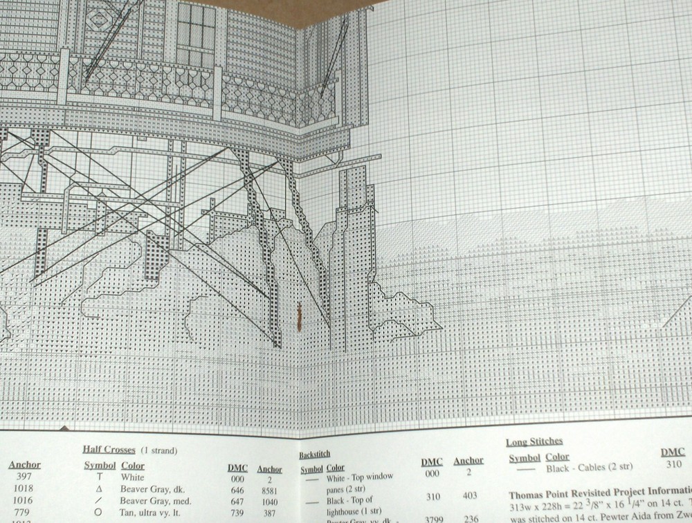 "Thomas Point Revisited" Maryland Lighthouse Cross Stitch Pattern