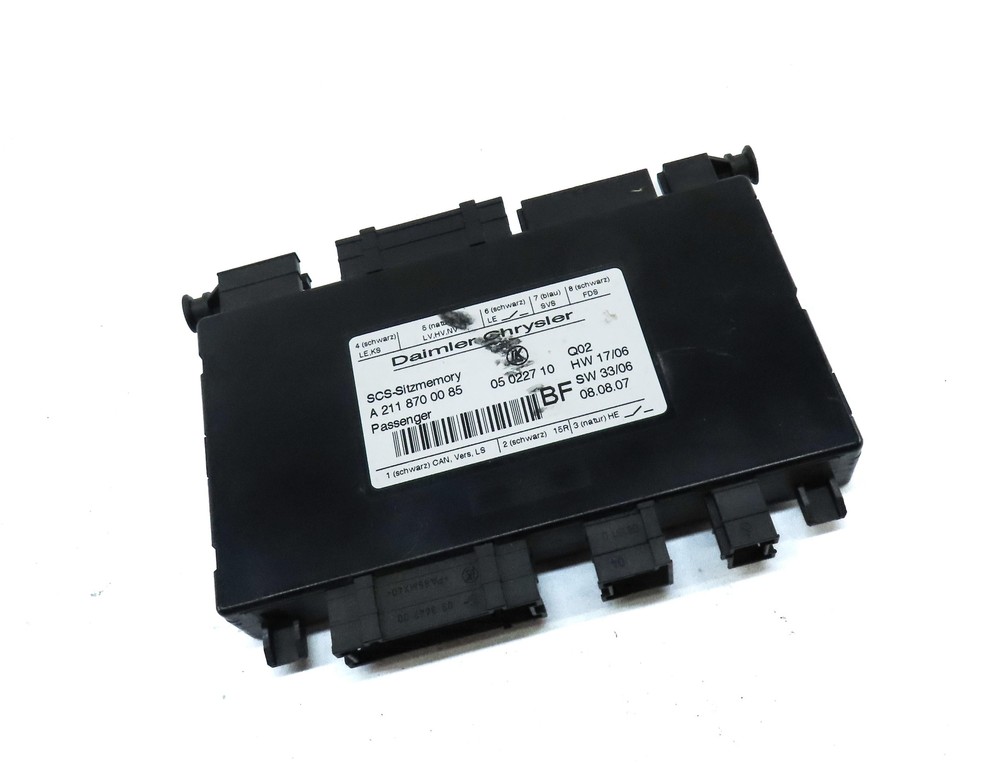 2008 MERCEDES ML CLASS (W164) FRONT RIGHT PASSENGER SEAT CONTROL MODULE