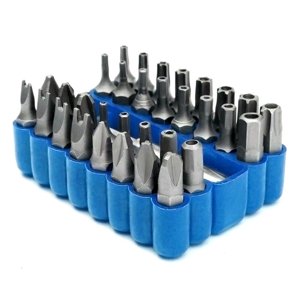 33 PC Torx Bit Set Tampered Proof Security Drill Driver Tamper Screwdrivers Bits