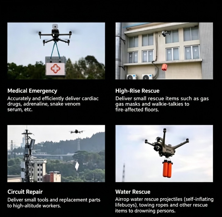 JZ AD2 Dual Release Drone Drop System for DJI Matrice 4E/4T/3D/4D
