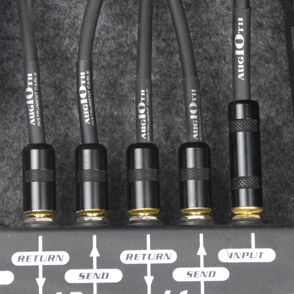 Augioth 12 Inch Guitar Patch Cable 2 Pack Performance Guitar Effect Pedal Cab...