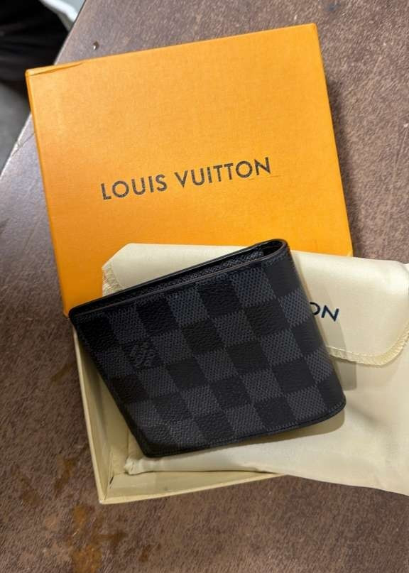 Authentic Louis Vuitton Multiple Bifold Wallet Damier Graphite Canvas
